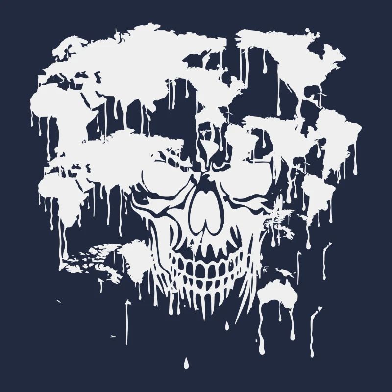 Skull. World. Pollution.