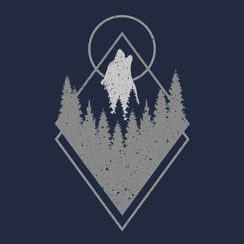 Wolf im Wald