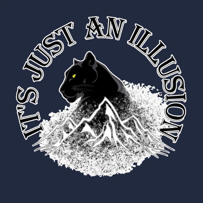 Panthère noire. C'est juste une illusion.
