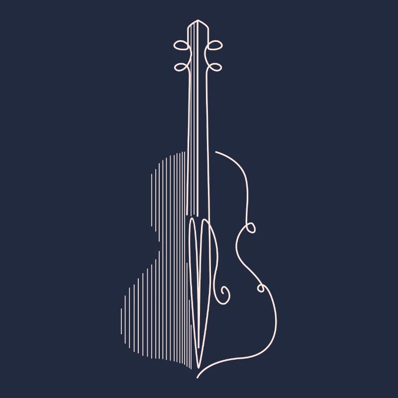 Violin Violin Chello Minimalist Simple
