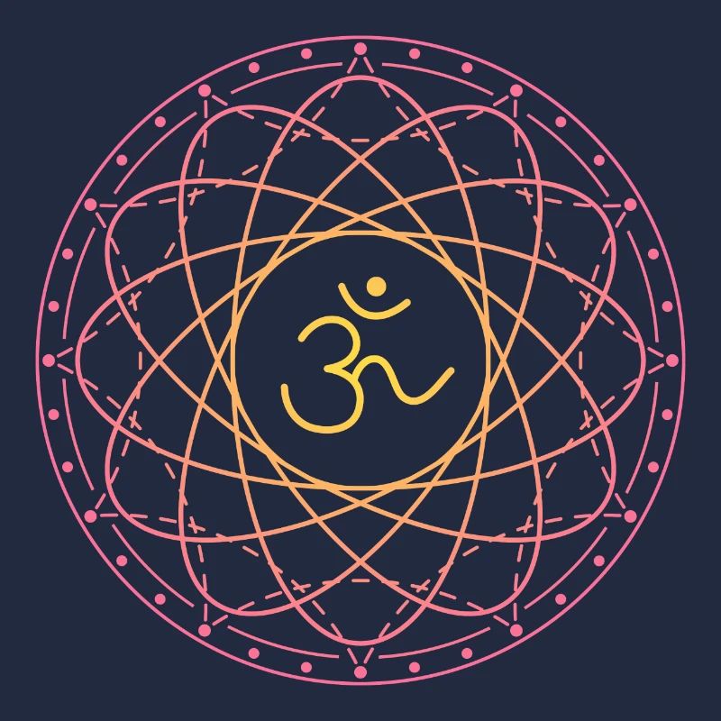 Sacred geometry with Om symbol
