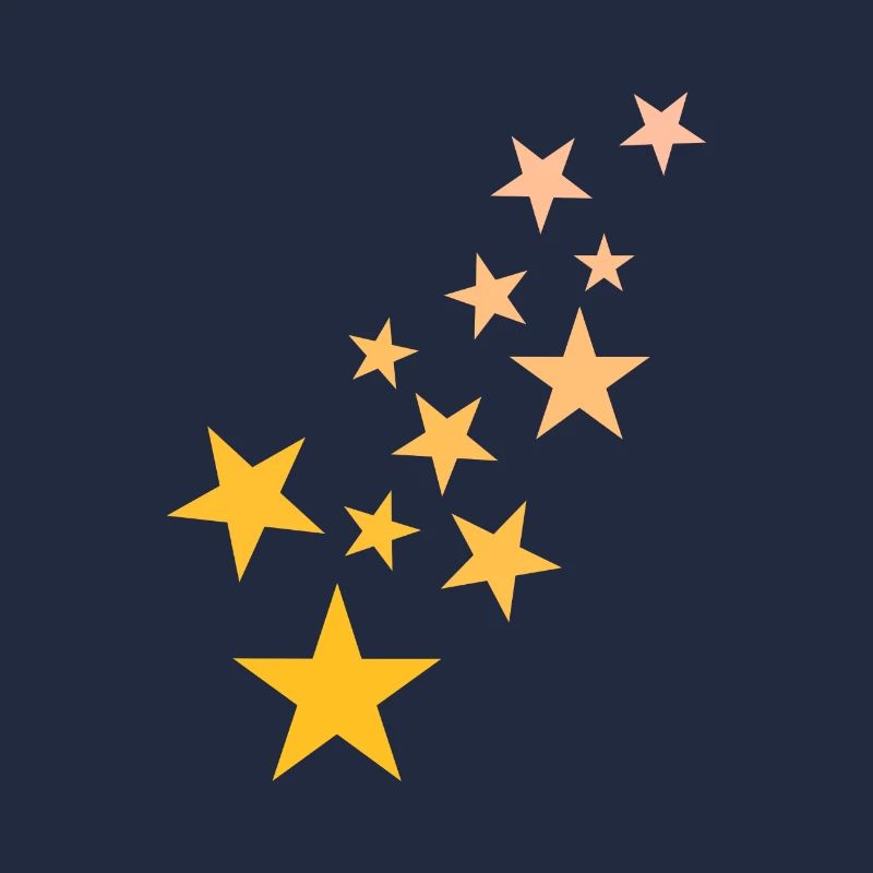 Star asterisk pattern starry sky