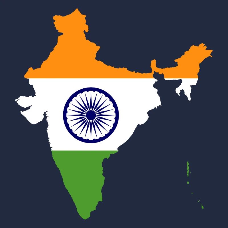 Carte idée cadeau drapeau Inde