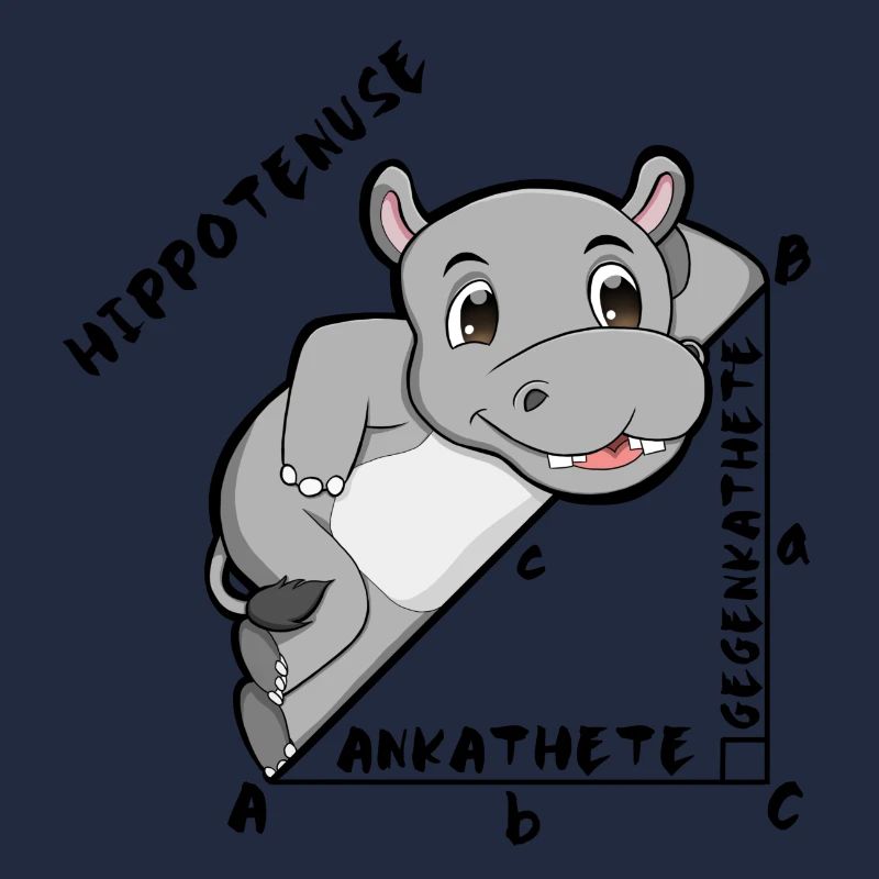 Hippotenuse Cool Fun Shirt Pythagoras Mathe Lovers