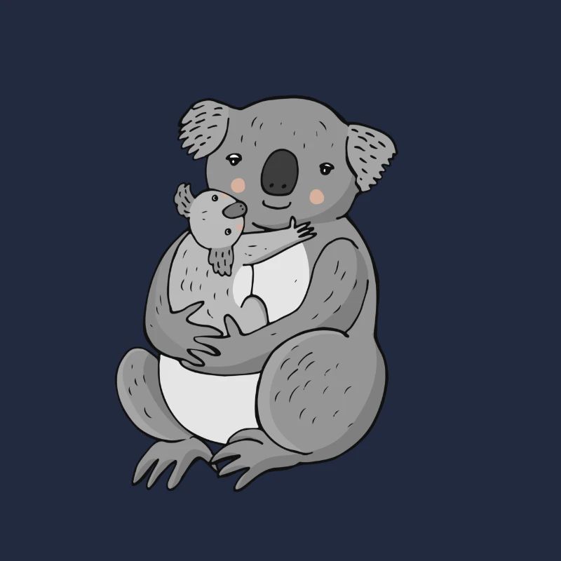 Koala mignon avec bébé koala!