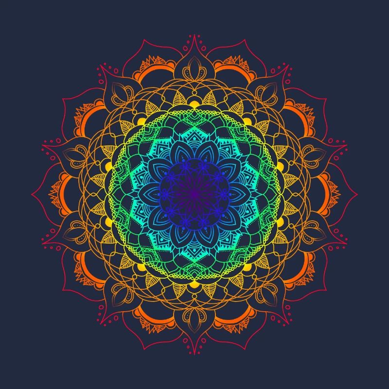 Regenbogen-Mandala