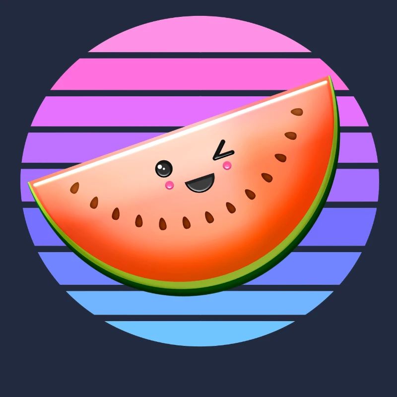 Clin d’oeil melon au coucher du soleil
