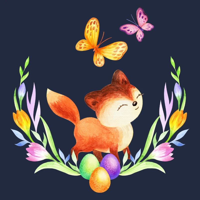 Easter fox spring spring flowers nature spring