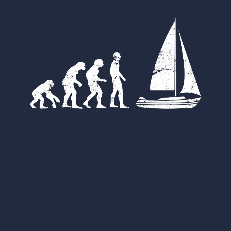Segelboot Bootsfahrer Evolution Mensch Entwicklung