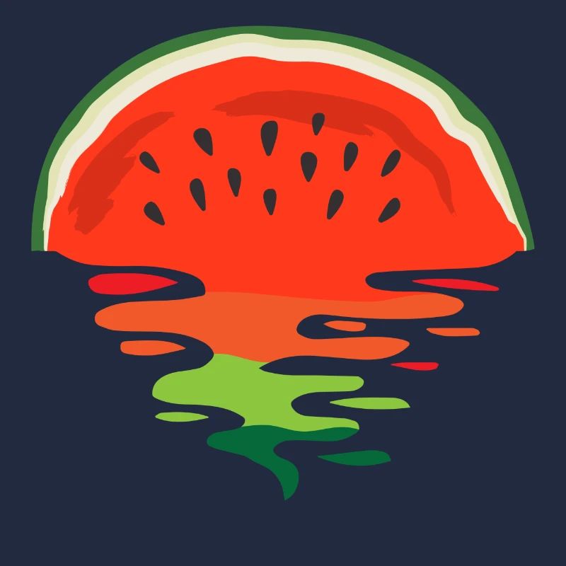 Coucher de soleil Melon