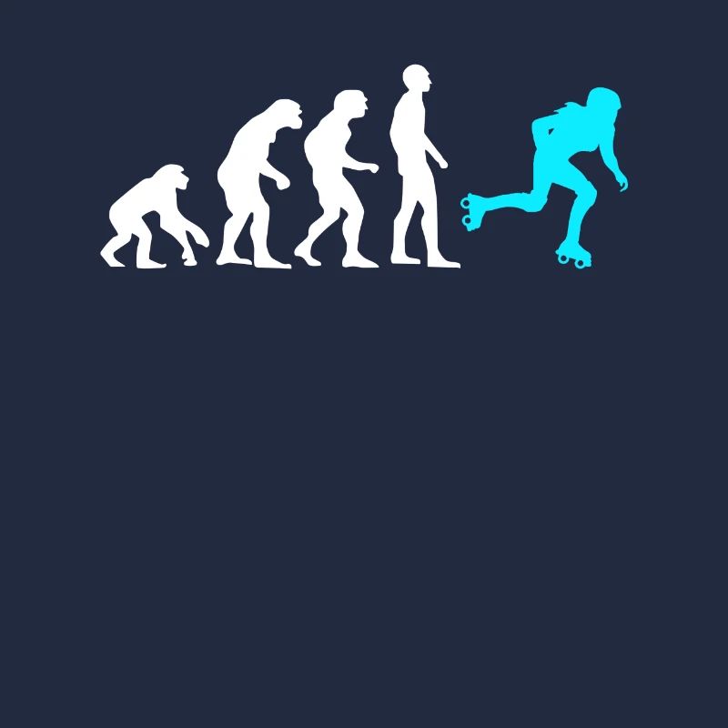 Affe Mensch Rollschuhfahrer Rollschuhe Rollerskate