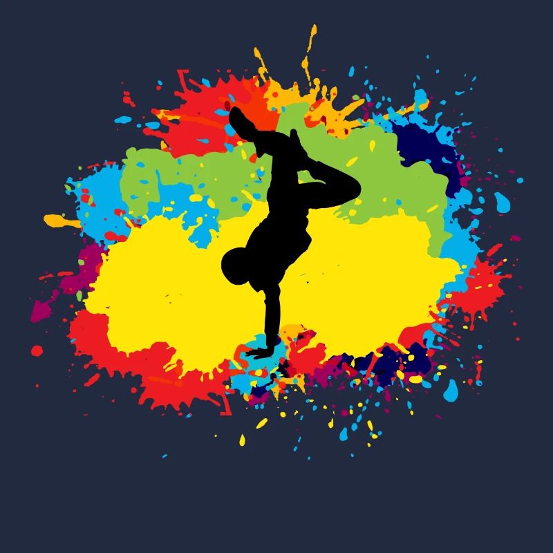 Breakdance Breakdancing Break-dancer Watercolour