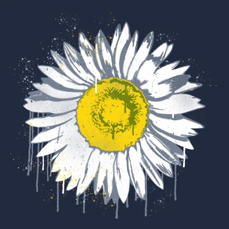 Daisy Stencil Graffiti Fleur Margerite