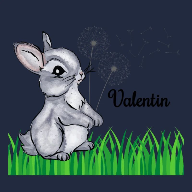 Hase Name Geschenk Valentin