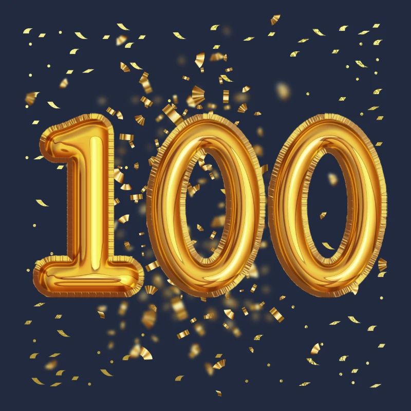 100 Jähriges Luftballon Design