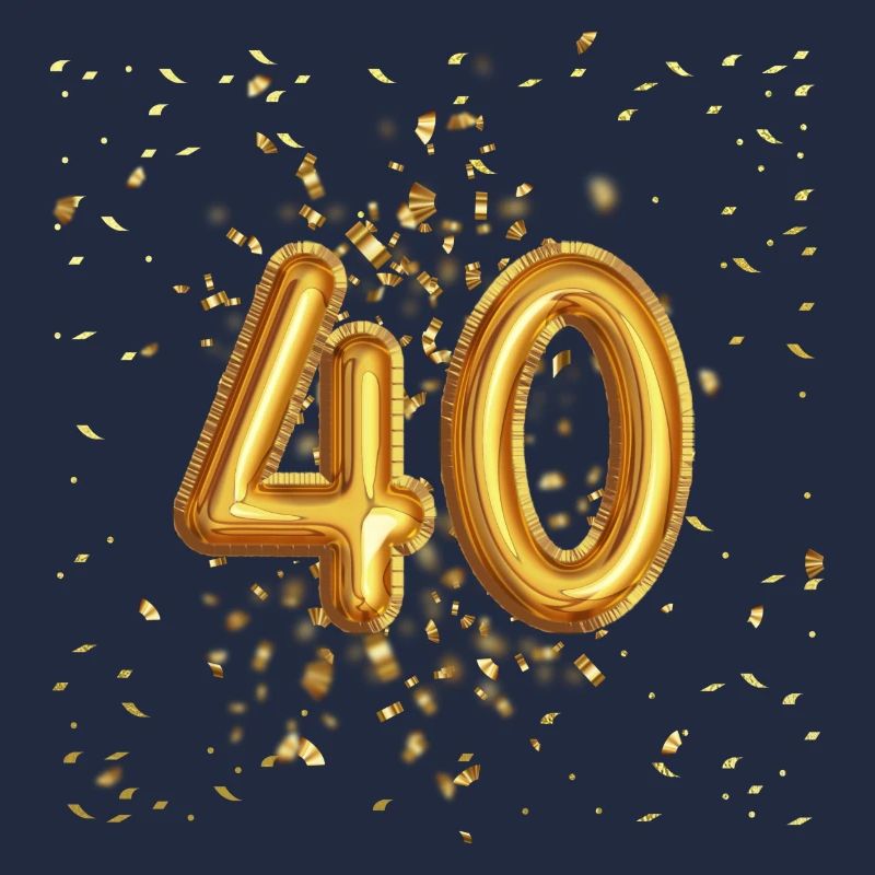 40 Jähriges Luftballon Design
