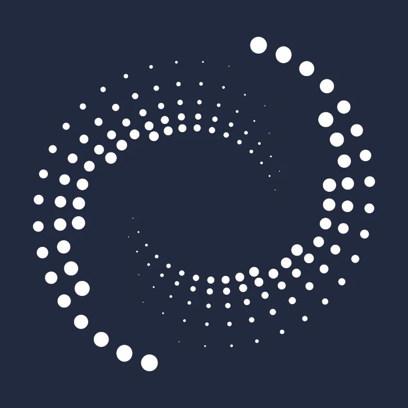 Spirale avec cercles blancs