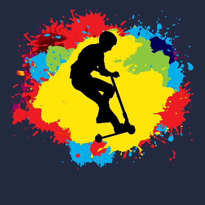 Stunt Scooter Freestyle Scootering Riding Colorato