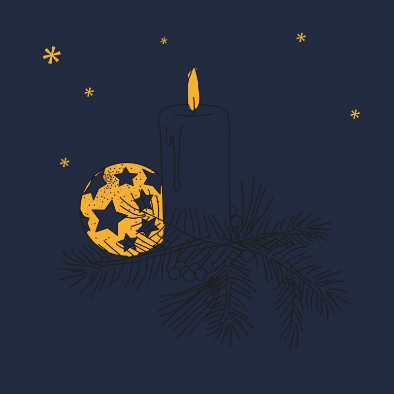 Weihnachten Advent Kerze Kranz Weihnachtskugel