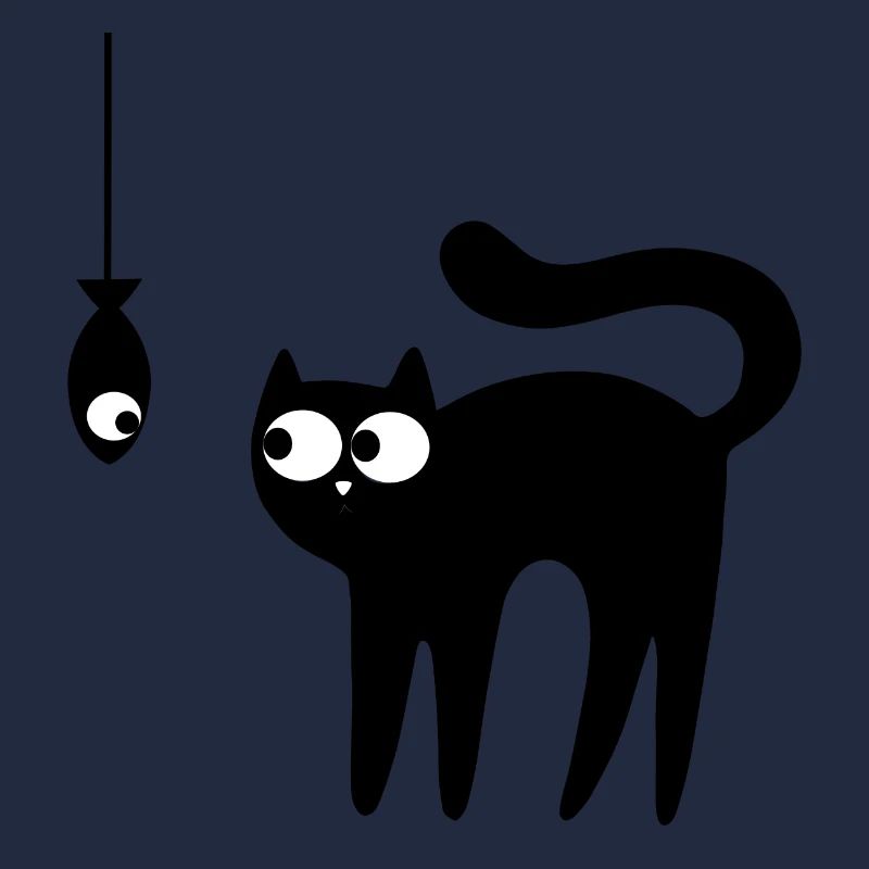 Cat and fish