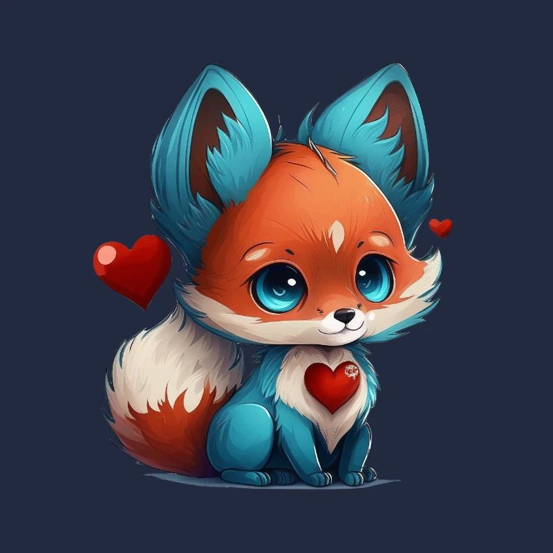 Bébé renard bleu petit mais sauvage
