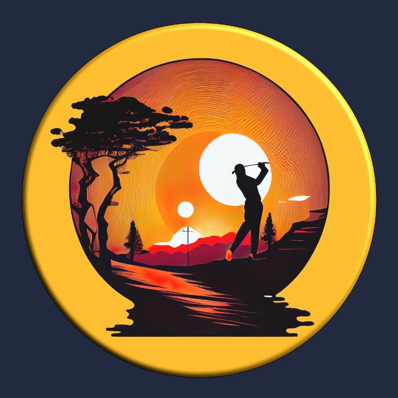 Balle de golf, avec le moins de coups possible dans le trou