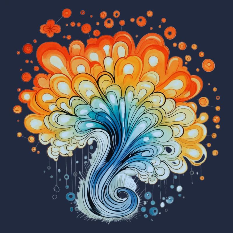 Bunter Wasserfarben Spritzer