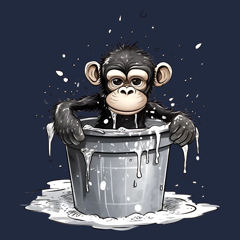 Monkey seeks cooling