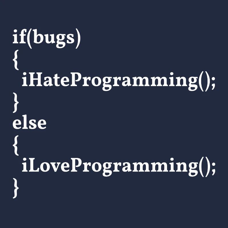 LoveProgramming, HateBugs! #InformatikerHumor