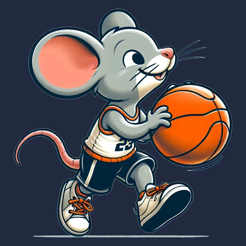 Souris mignonne de basketteur