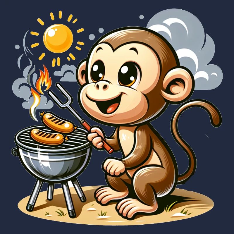 Cute BBQ Monkey