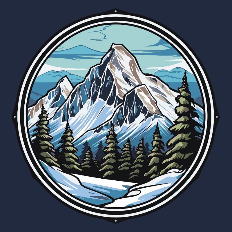 Piste de ski de montagne