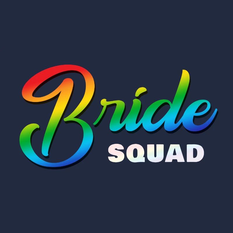 Bride Squad Regenbogen
