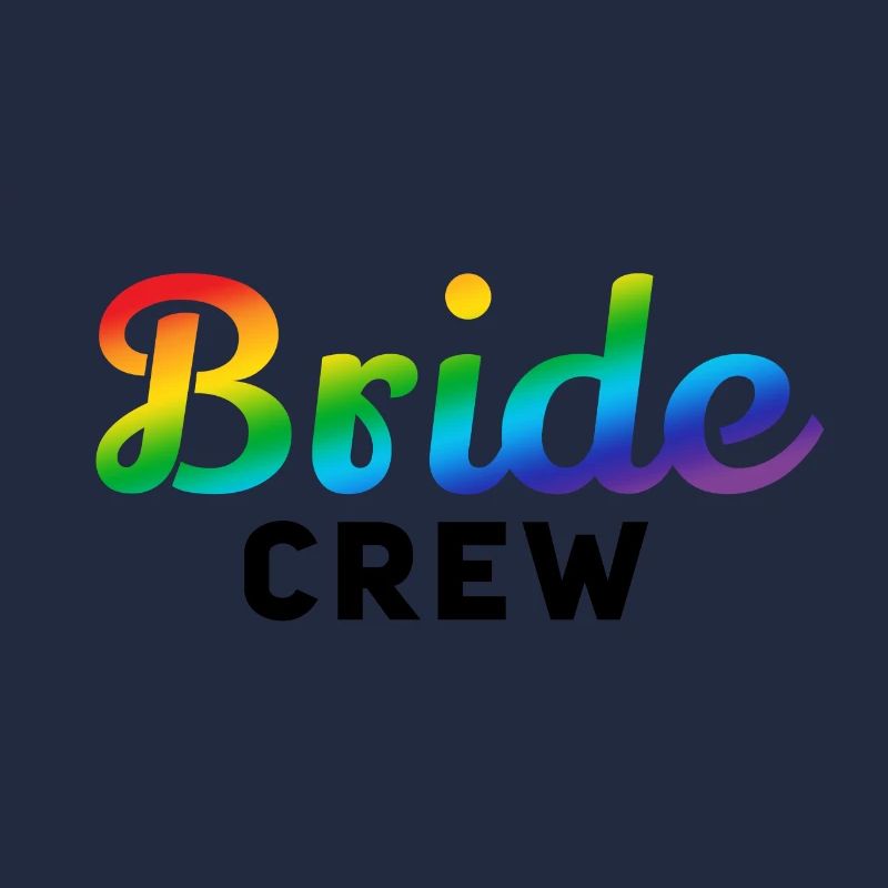 Braut-Crew Regenbogen