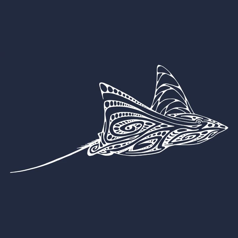 Skate Manta Diving Diver