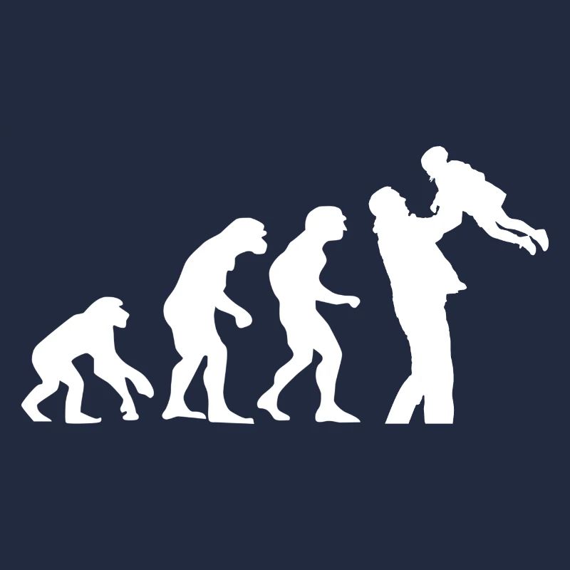 Evolution - Father and daughter
