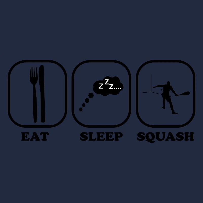 Idée cadeau de joueur de squash endormi