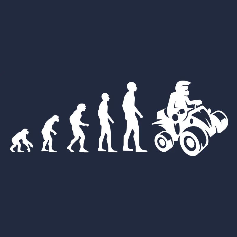 Quad Evolution Quadfahrer ATV Retro Motocross