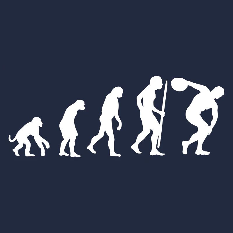 Evolution discus throw Athlete discus thrower