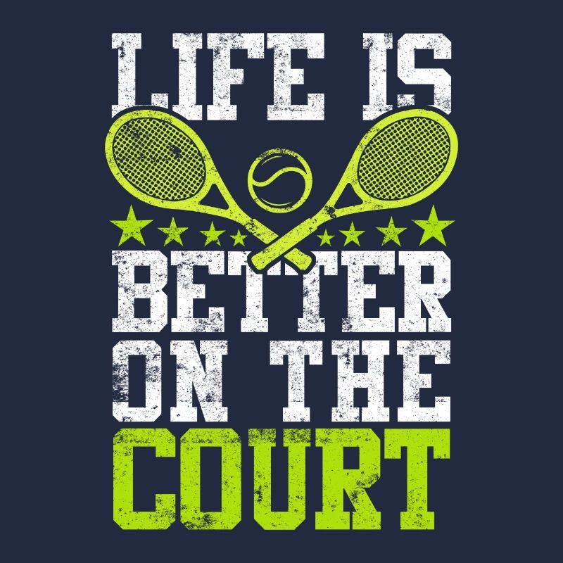 Raquette de tennis en disant