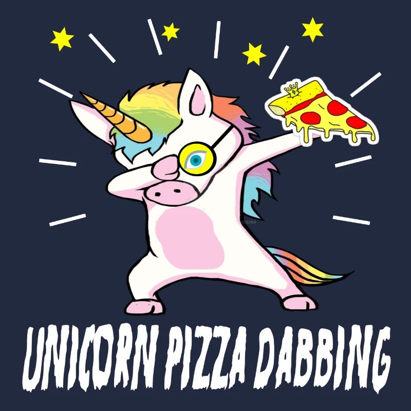 unicorn dab einhorn pizza geschenkidee