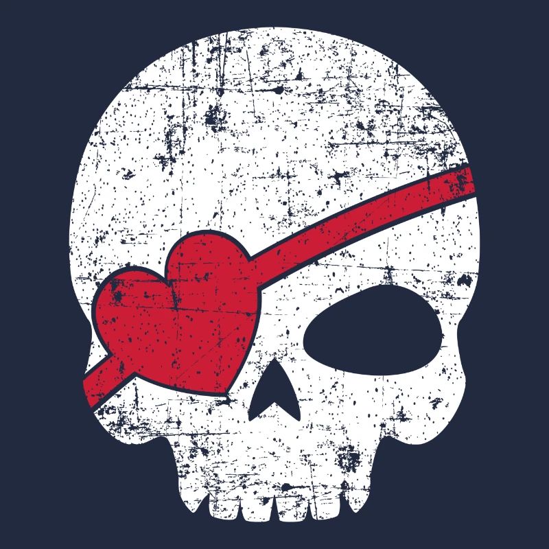 Piracy eye patch pirate skull gift