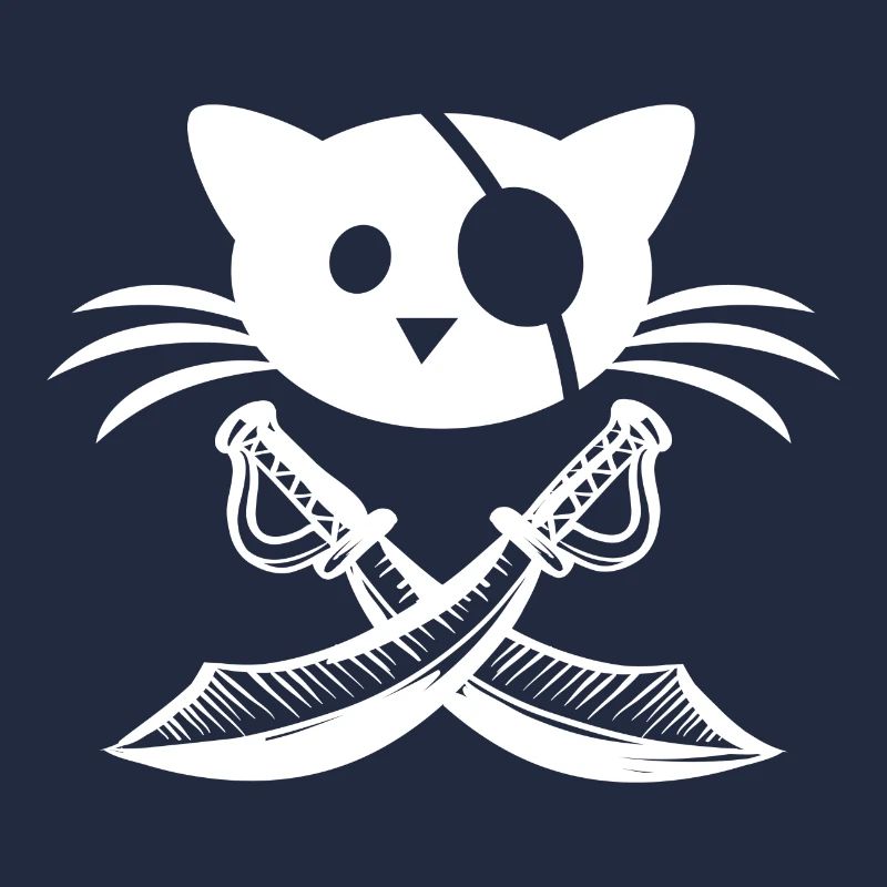 Puss cat pirate eye patch gift