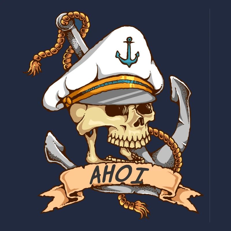 Crâne d'ancre Sailor Ahoi