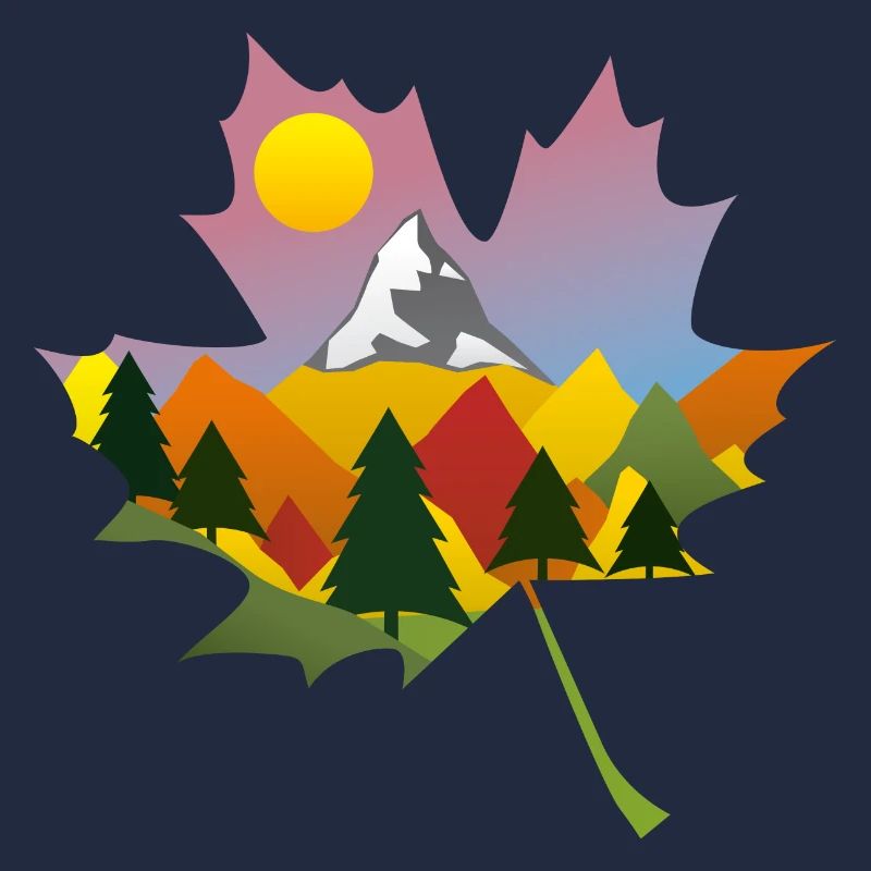 Berg Herbst Blatt