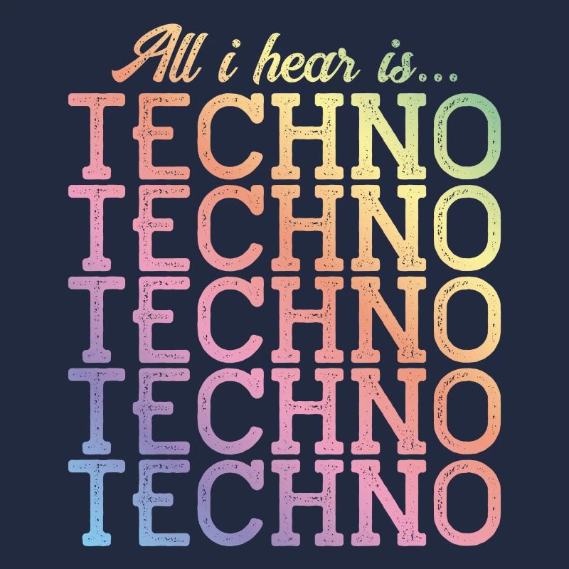 techno hear music bunt
