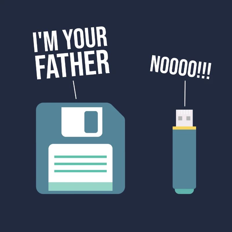 Lustig 90er Floppy Disk Computer USB