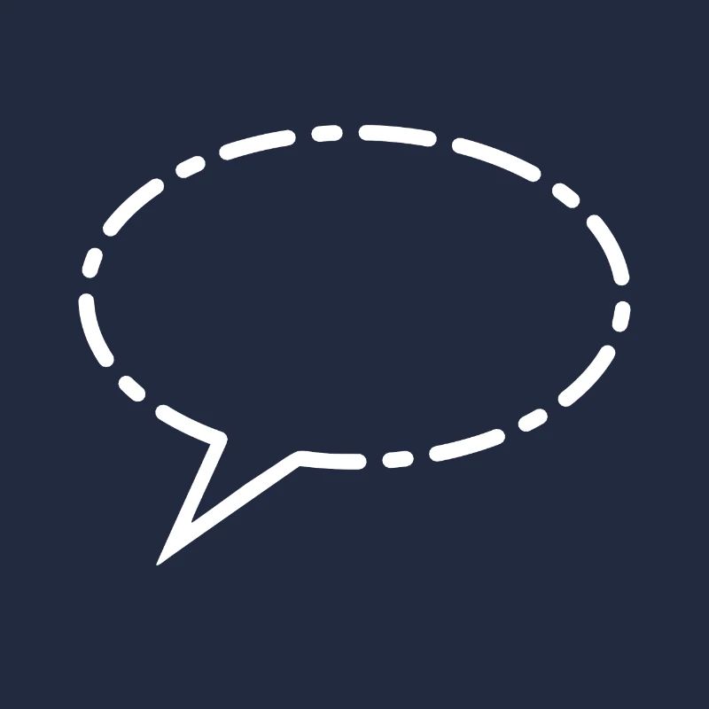 Speech bubble white