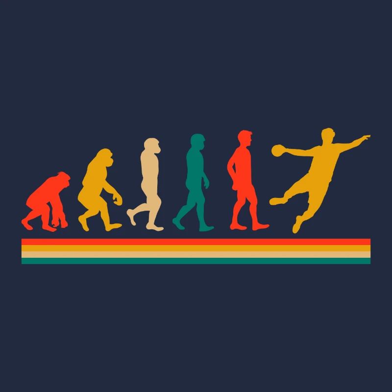 Handball Handballer Evolution Geschenk