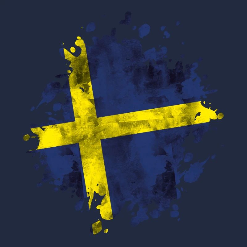 Drapeau suède suède